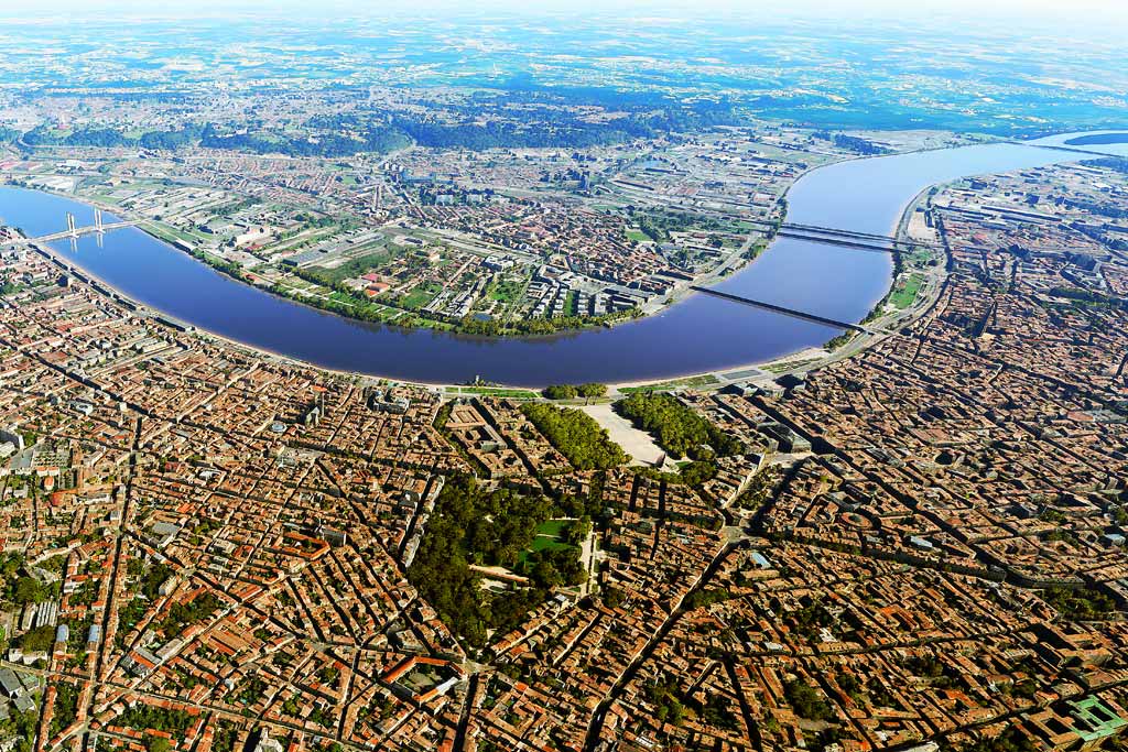 Bordeaux vue de haut